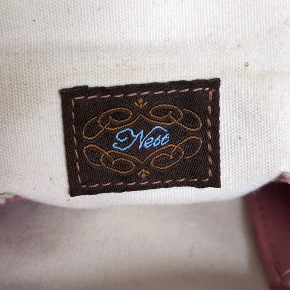 Anthropologie Nest Pink Leather Tote Bag - Picture 11 of 13